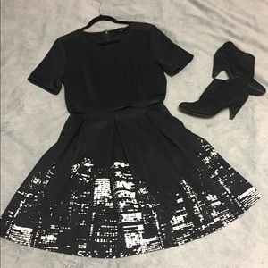 Black city lights✨ Elie Tahari dress